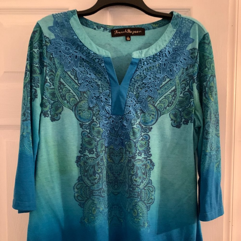 FRENCH BAZAAR 3/4 SLEEVE SIZE L